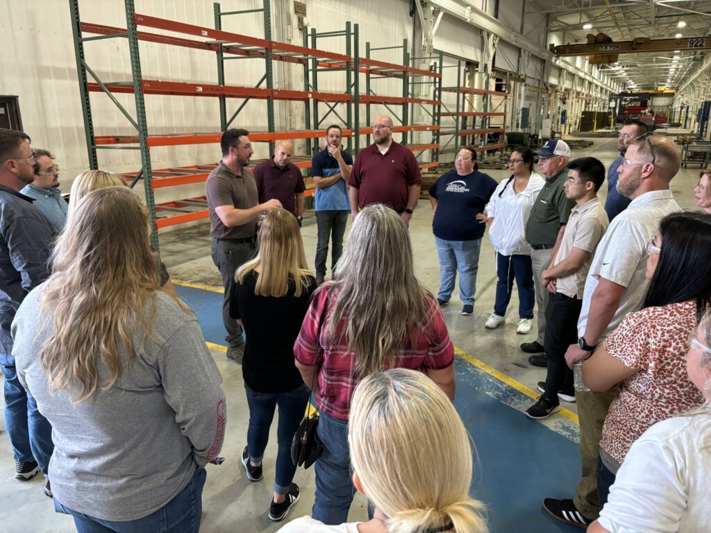 2024 Leadership Cattaraugus cohort members tour the Cimolai-HY plant.